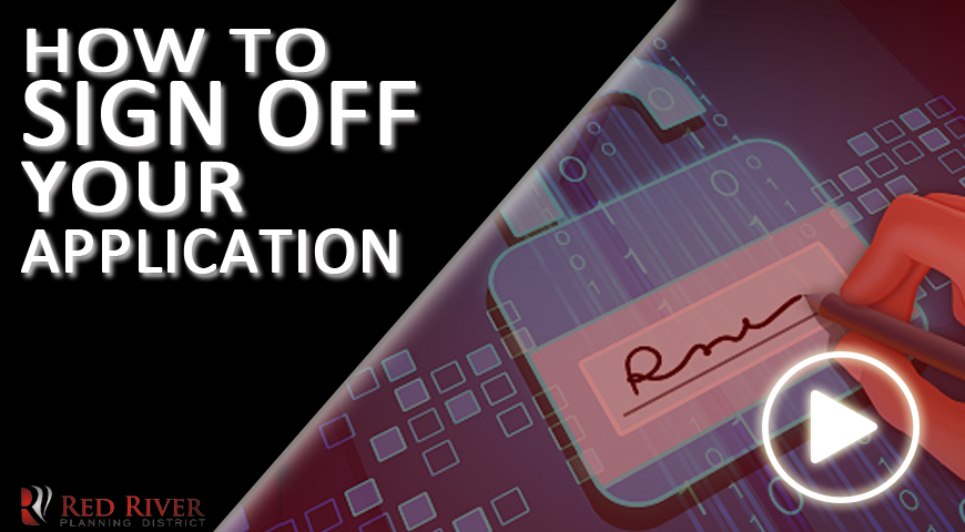 How To Sign Off Your Application